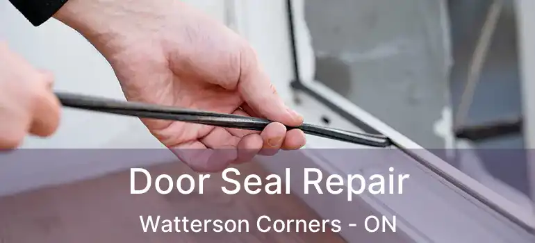  Door Seal Repair Watterson Corners - ON