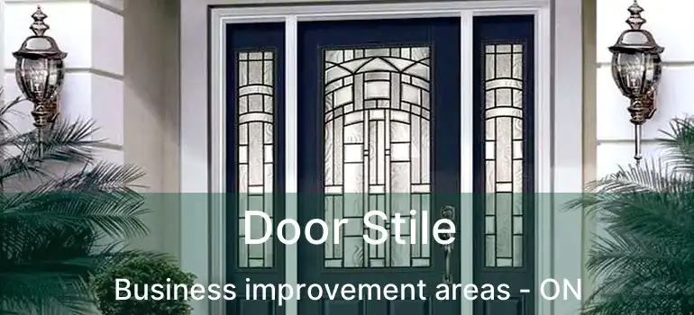  Door Stile Business improvement areas - ON