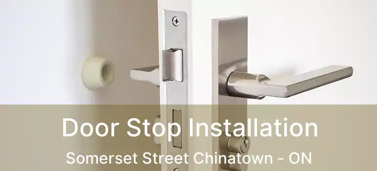 Door Stop Installation Somerset Street Chinatown - ON