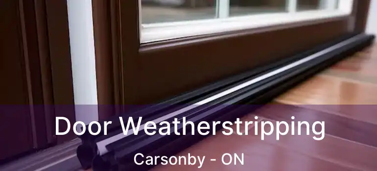Door Weatherstripping Carsonby - ON