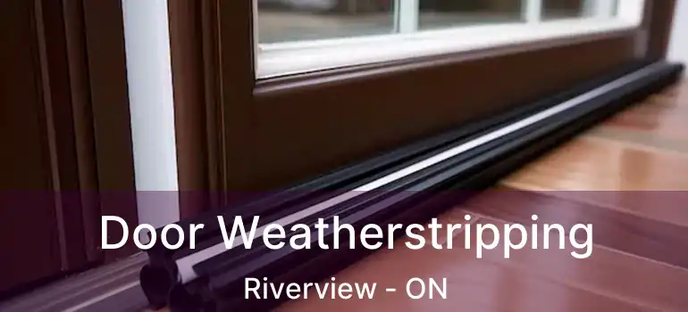 Door Weatherstripping Riverview - ON