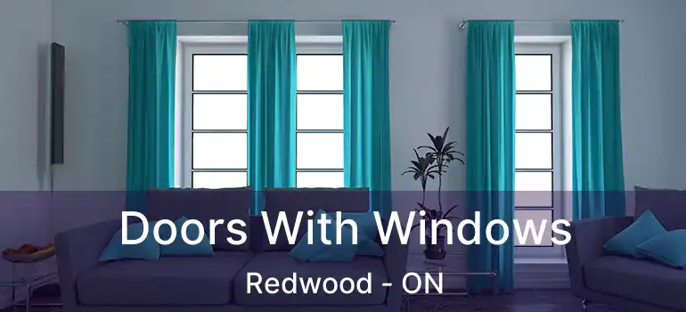 Doors With Windows Redwood - ON
