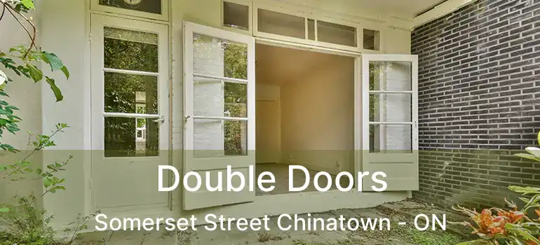  Double Doors Somerset Street Chinatown - ON