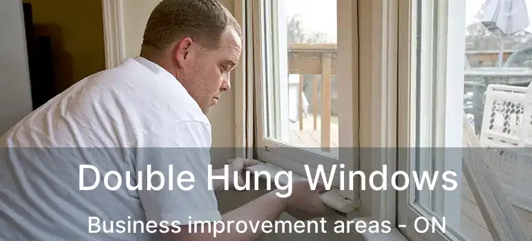 Double Hung Windows Business improvement areas - ON
