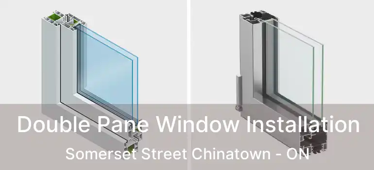  Double Pane Window Installation Somerset Street Chinatown - ON