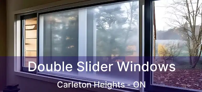 Double Slider Windows Carleton Heights - ON
