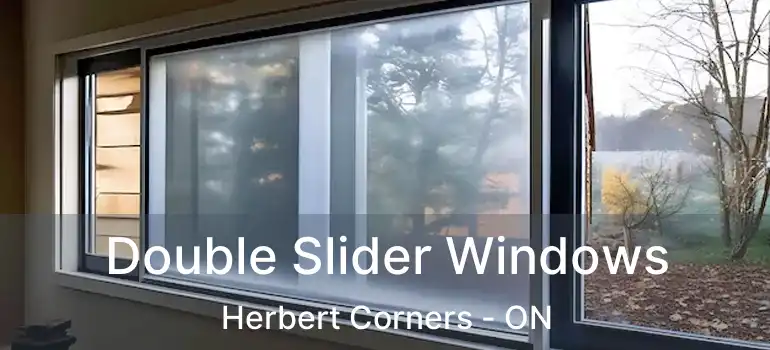 Double Slider Windows Herbert Corners - ON