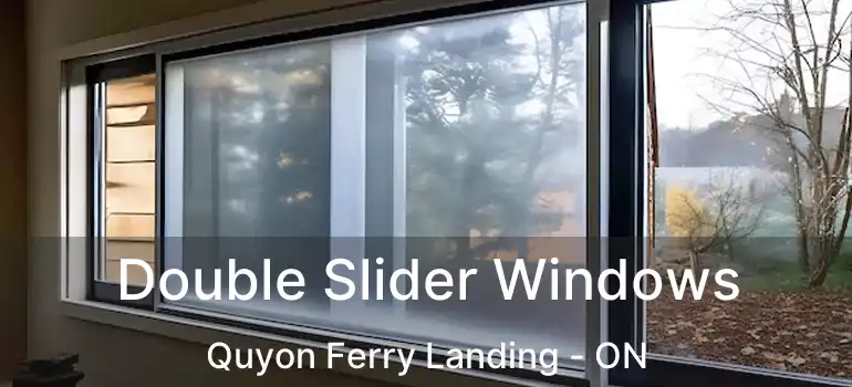 Double Slider Windows Quyon Ferry Landing - ON