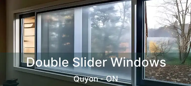 Double Slider Windows Quyon - ON