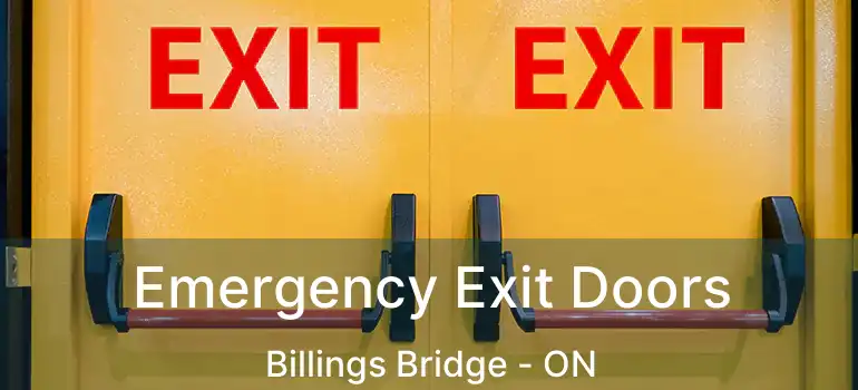 Emergency Exit Doors Billings Bridge - ON