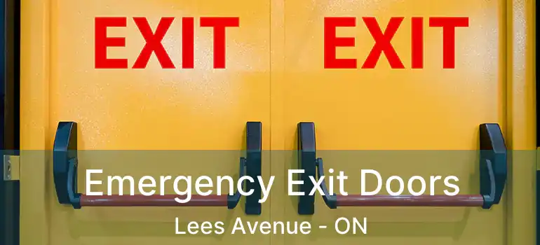 Emergency Exit Doors Lees Avenue - ON