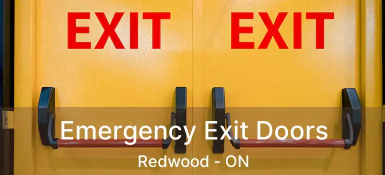 Emergency Exit Doors Redwood - ON