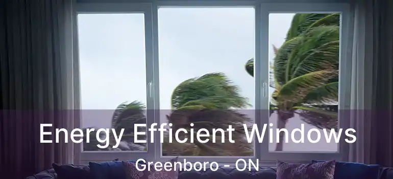 Energy Efficient Windows Greenboro - ON