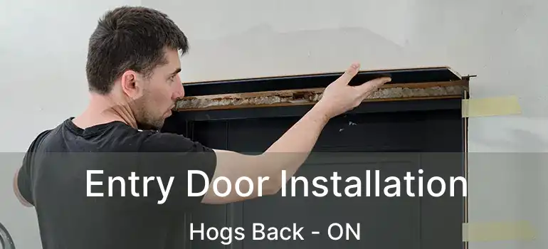 Entry Door Installation Hogs Back - ON