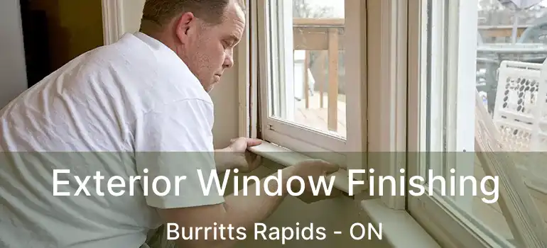 Exterior Window Finishing Burritts Rapids - ON