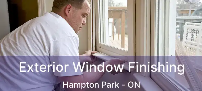 Exterior Window Finishing Hampton Park - ON