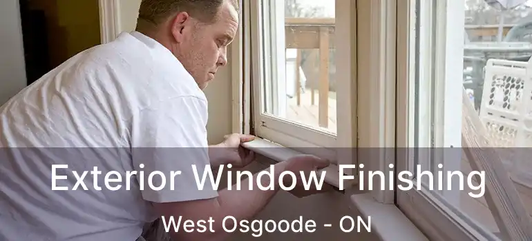Exterior Window Finishing West Osgoode - ON