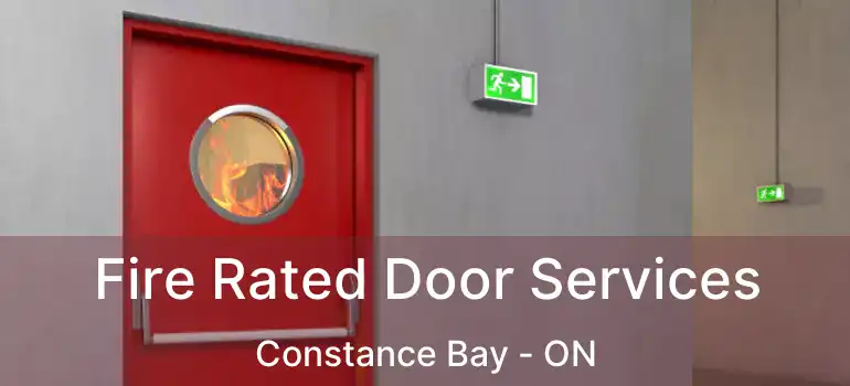 Fire Rated Door Services Constance Bay - ON