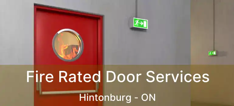  Fire Rated Door Services Hintonburg - ON