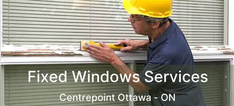 Fixed Windows Services Centrepoint Ottawa - ON