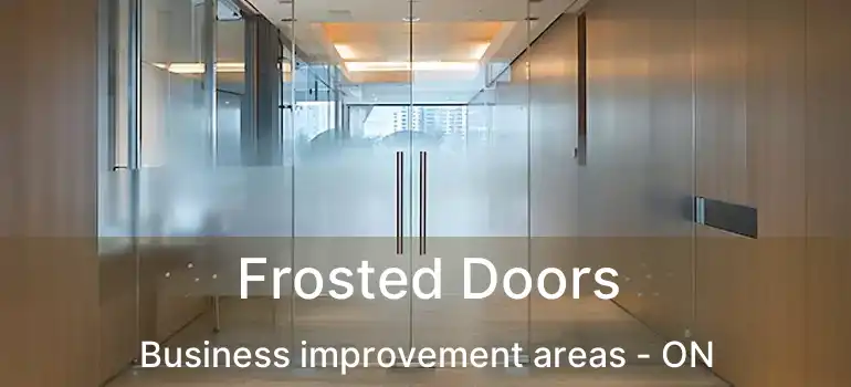 Frosted Doors Business improvement areas - ON