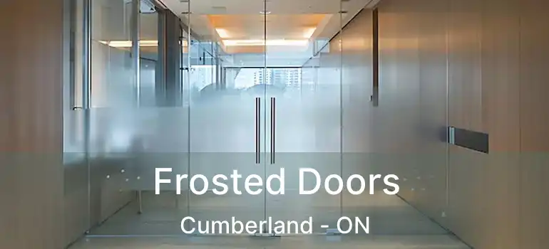 Frosted Doors Cumberland - ON