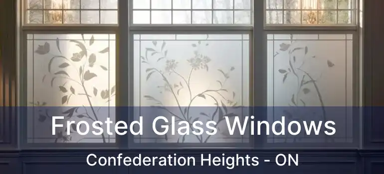 Frosted Glass Windows Confederation Heights - ON