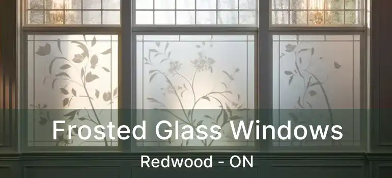 Frosted Glass Windows Redwood - ON