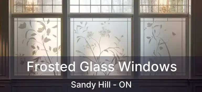  Frosted Glass Windows Sandy Hill - ON