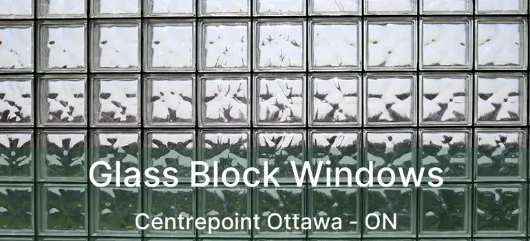  Glass Block Windows Centrepoint Ottawa - ON