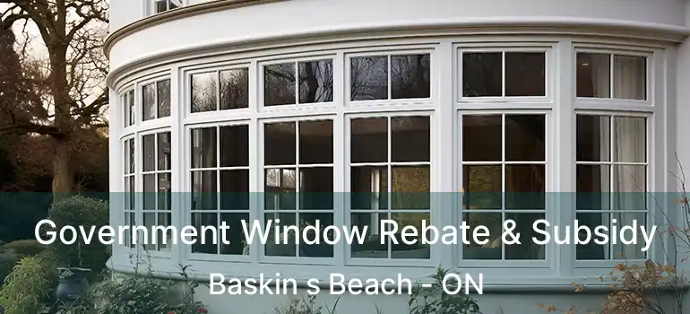  Government Window Rebate & Subsidy Baskin s Beach - ON