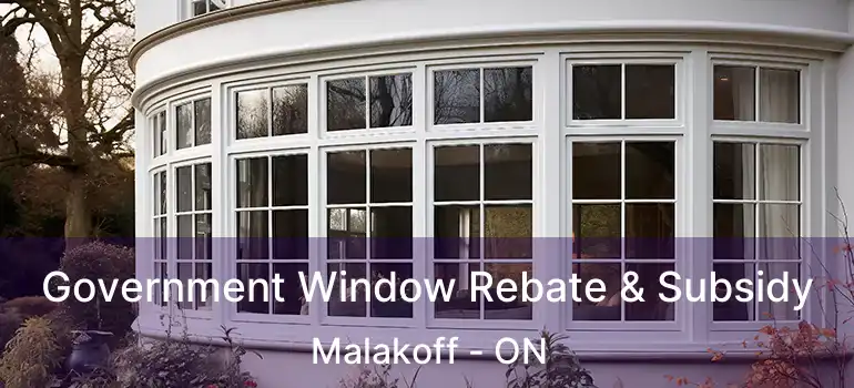  Government Window Rebate & Subsidy Malakoff - ON