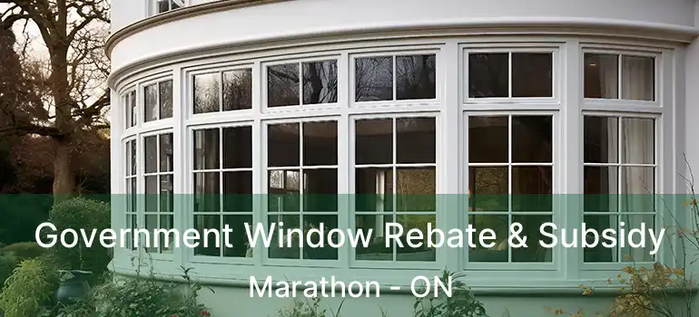  Government Window Rebate & Subsidy Marathon - ON
