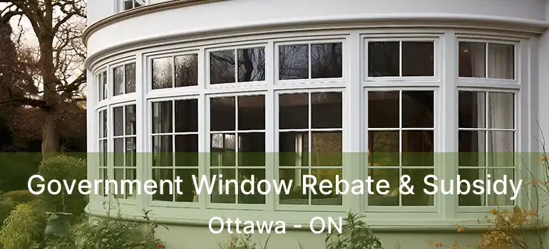 Government Window Rebate & Subsidy Ottawa - ON