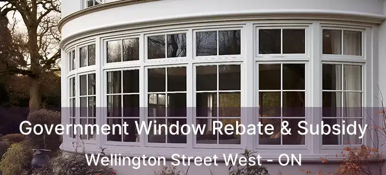 Government Window Rebate & Subsidy Wellington Street West - ON