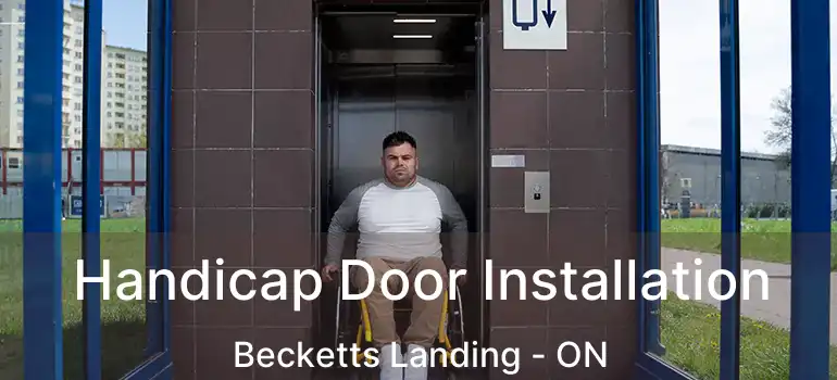 Handicap Door Installation Becketts Landing - ON