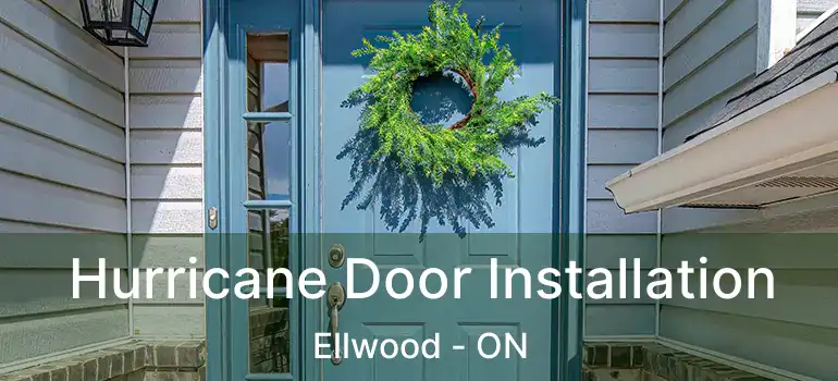 Hurricane Door Installation Ellwood - ON