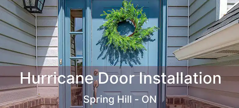 Hurricane Door Installation Spring Hill - ON