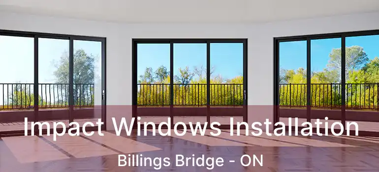  Impact Windows Installation Billings Bridge - ON