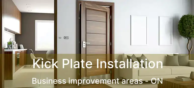 Kick Plate Installation Business improvement areas - ON