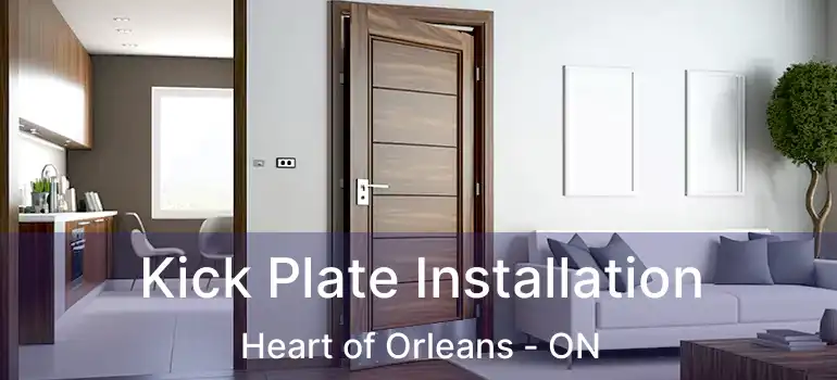 Kick Plate Installation Heart of Orleans - ON