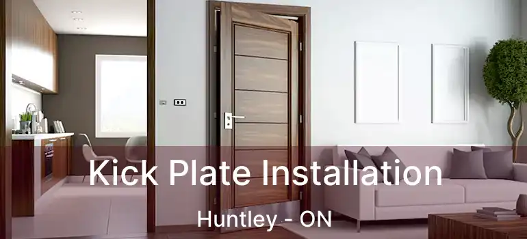 Kick Plate Installation Huntley - ON