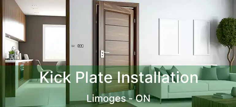 Kick Plate Installation Limoges - ON
