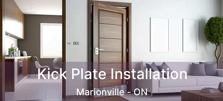 Kick Plate Installation Marionville - ON