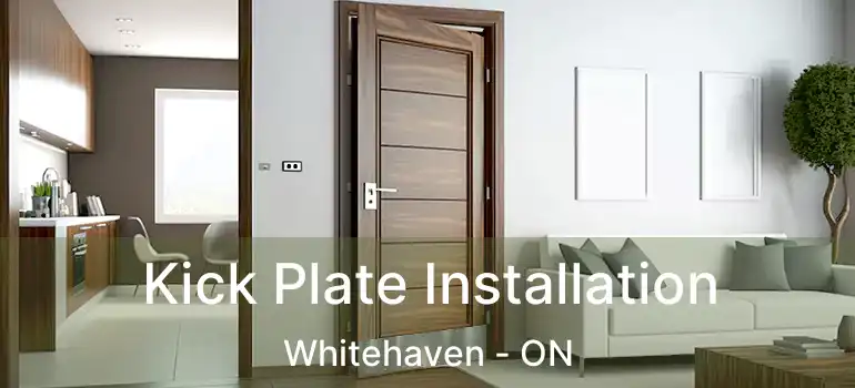 Kick Plate Installation Whitehaven - ON