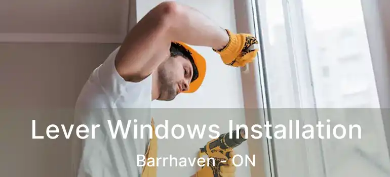 Lever Windows Installation Barrhaven - ON