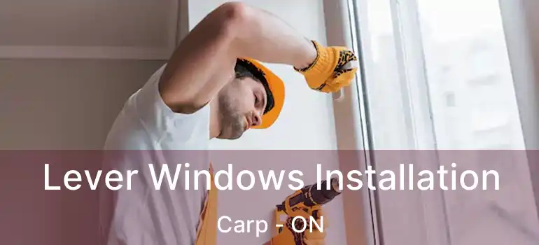 Lever Windows Installation Carp - ON