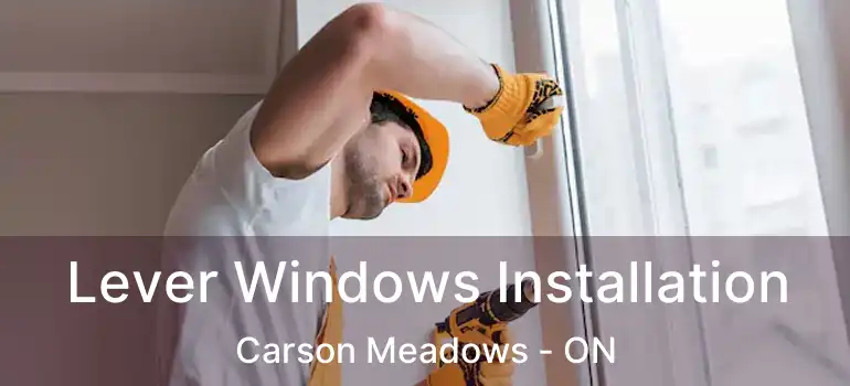 Lever Windows Installation Carson Meadows - ON