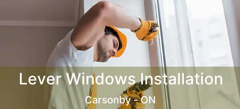 Lever Windows Installation Carsonby - ON