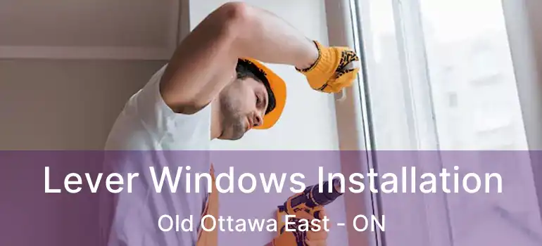 Lever Windows Installation Old Ottawa East - ON